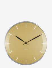 KARLSSON - Wall clock Leaf - sieniniai laikrodžiai - mustard yellow - 0