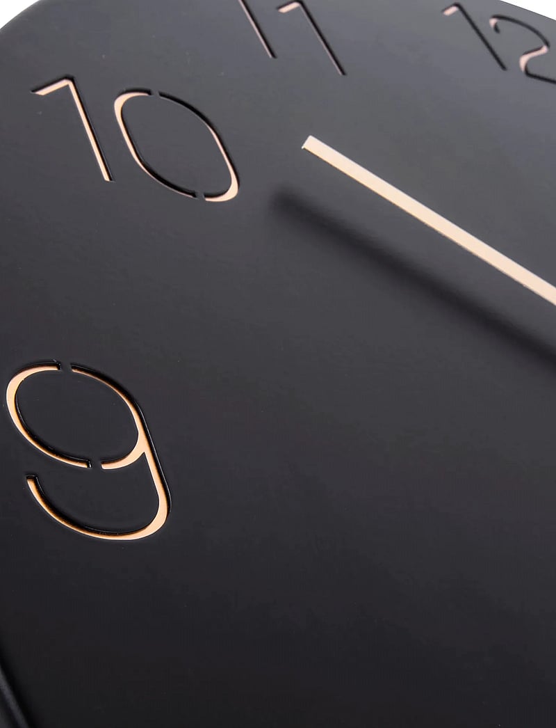 KARLSSON - Wall clock Charm engraved numbers black - black - 3