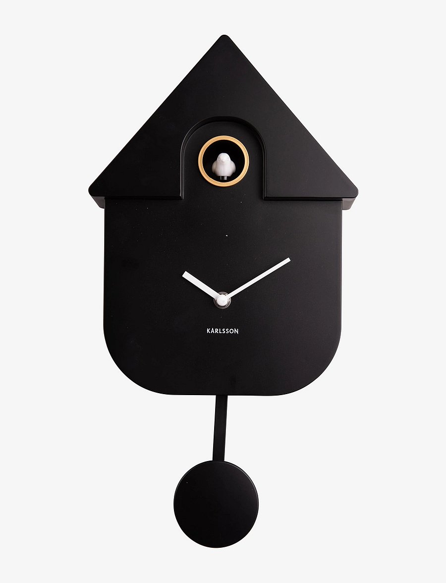 KARLSSON - Wall clock Modern Cuckoo ABS soft purple - seinakellad - black - 0