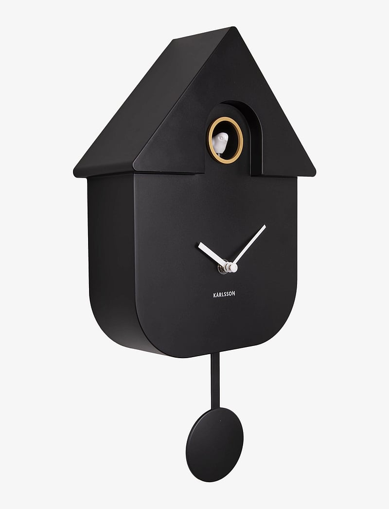 KARLSSON - Wall clock Modern Cuckoo ABS soft purple - wanduhren - black - 1