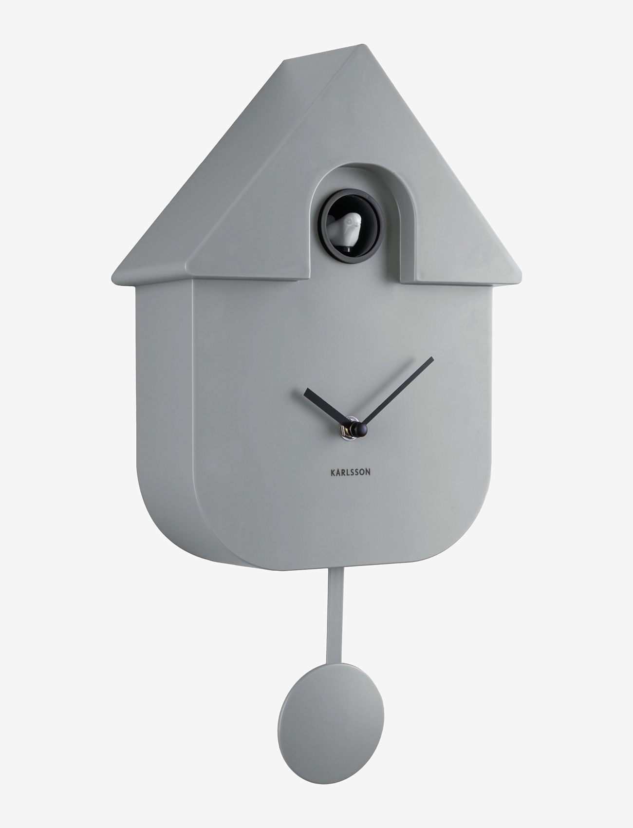 KARLSSON - Wall clock Modern Cuckoo ABS cobalt blue - vægure - mouse grey - 3