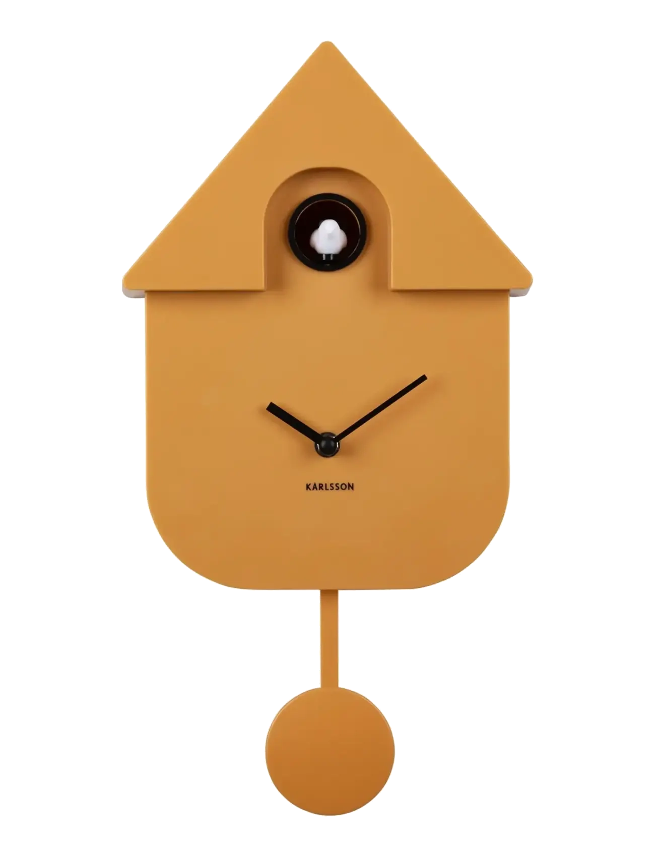 KARLSSON - Wall clock Modern Cuckoo ABS peach orange - köp efter pris - ochre yellow - 1