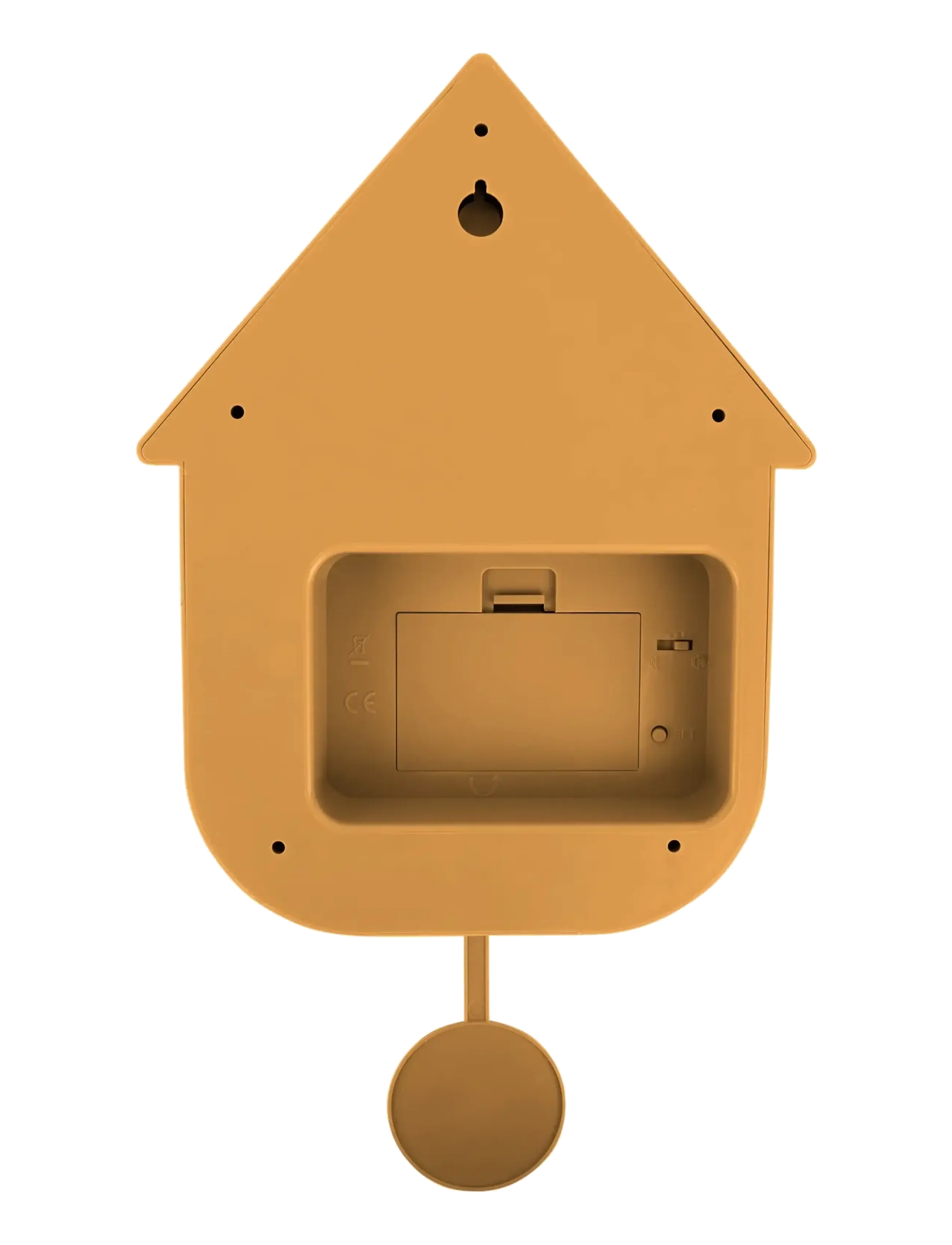 KARLSSON - Wall clock Modern Cuckoo ABS peach orange - köp efter pris - ochre yellow - 2