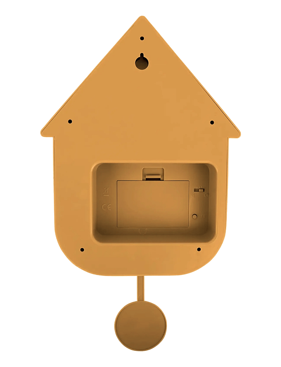 KARLSSON - Wall clock Modern Cuckoo ABS peach orange - osta hinna alusel - ochre yellow - 2