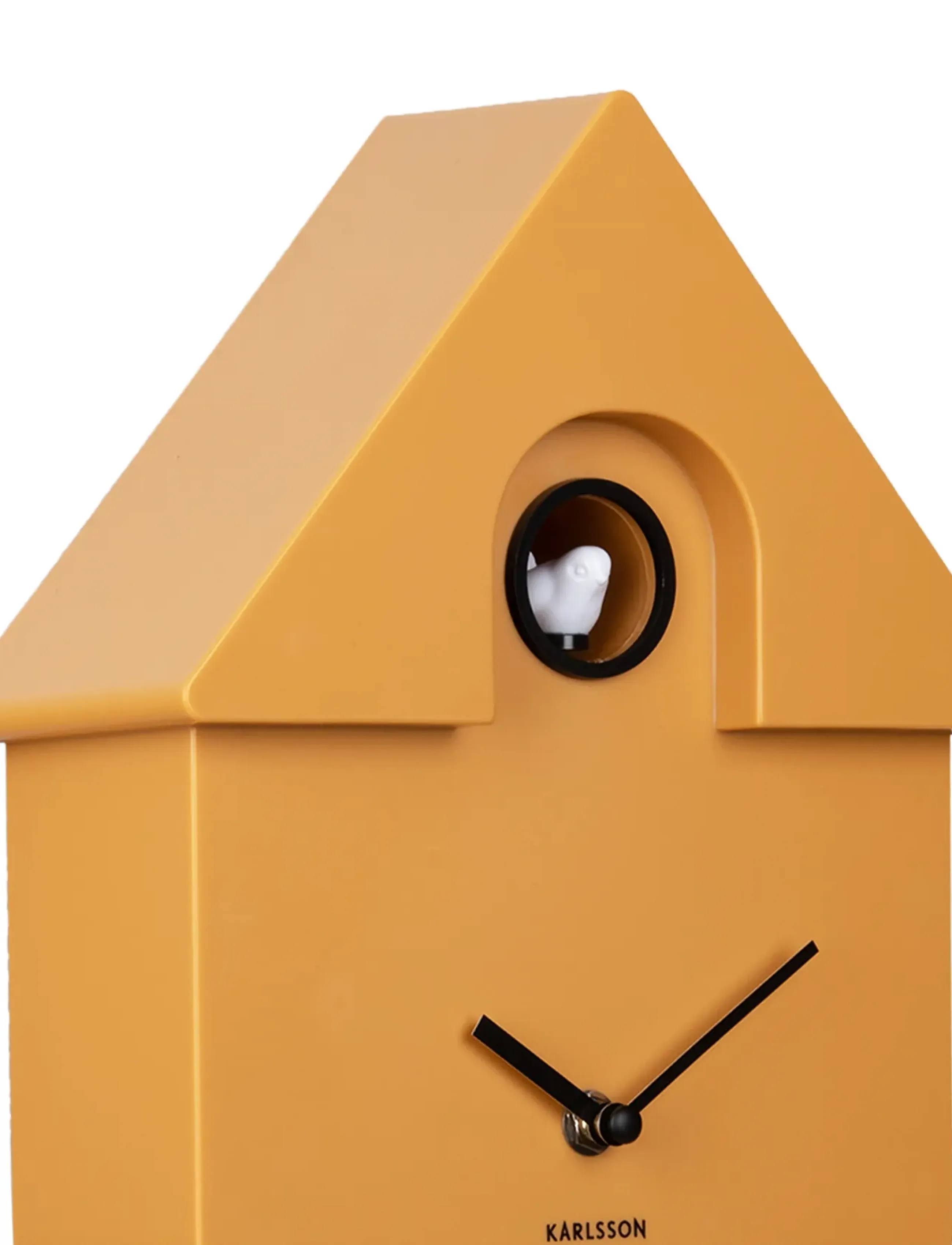 KARLSSON - Wall clock Modern Cuckoo ABS peach orange - köp efter pris - ochre yellow - 3