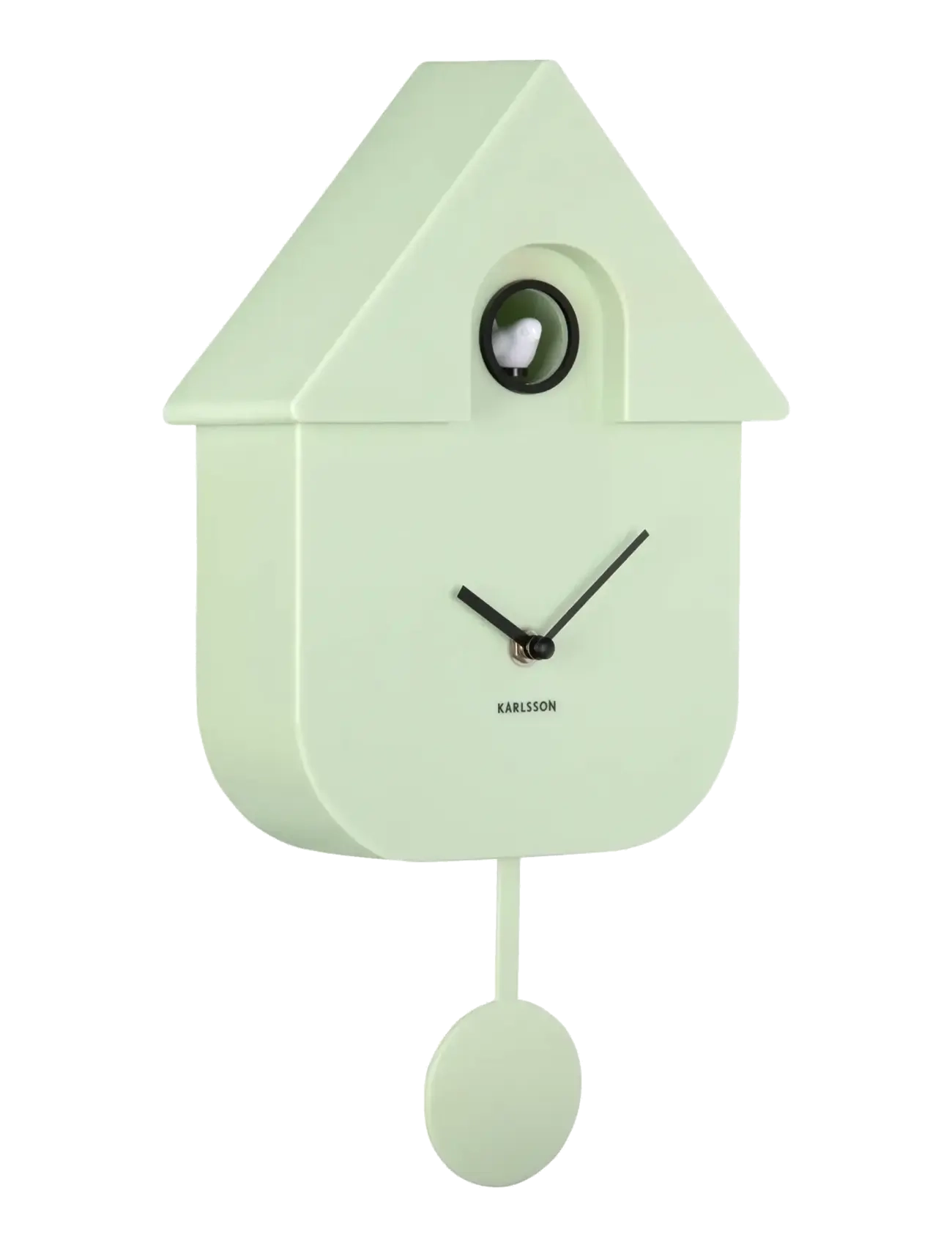 KARLSSON Wall clock Modern Cuckoo ABS soft blue - KARLSSON - SOFT GREEN / green