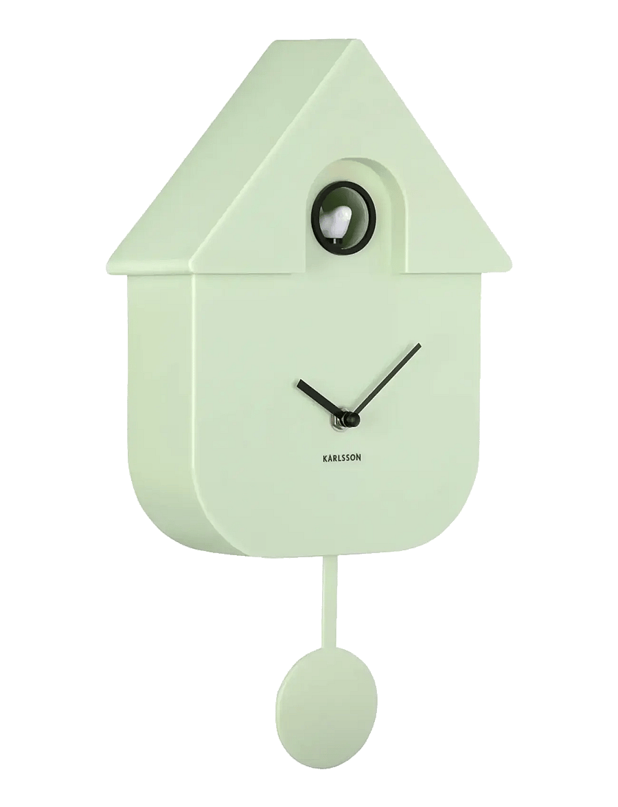 KARLSSON - Wall clock Modern Cuckoo - wanduhren - soft green - 0