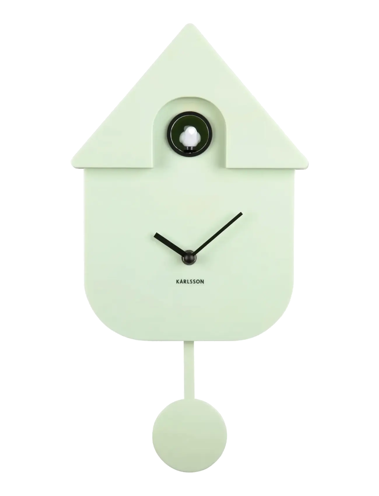 KARLSSON - Wall clock Modern Cuckoo ABS soft blue - køb efter pris - soft green - 1