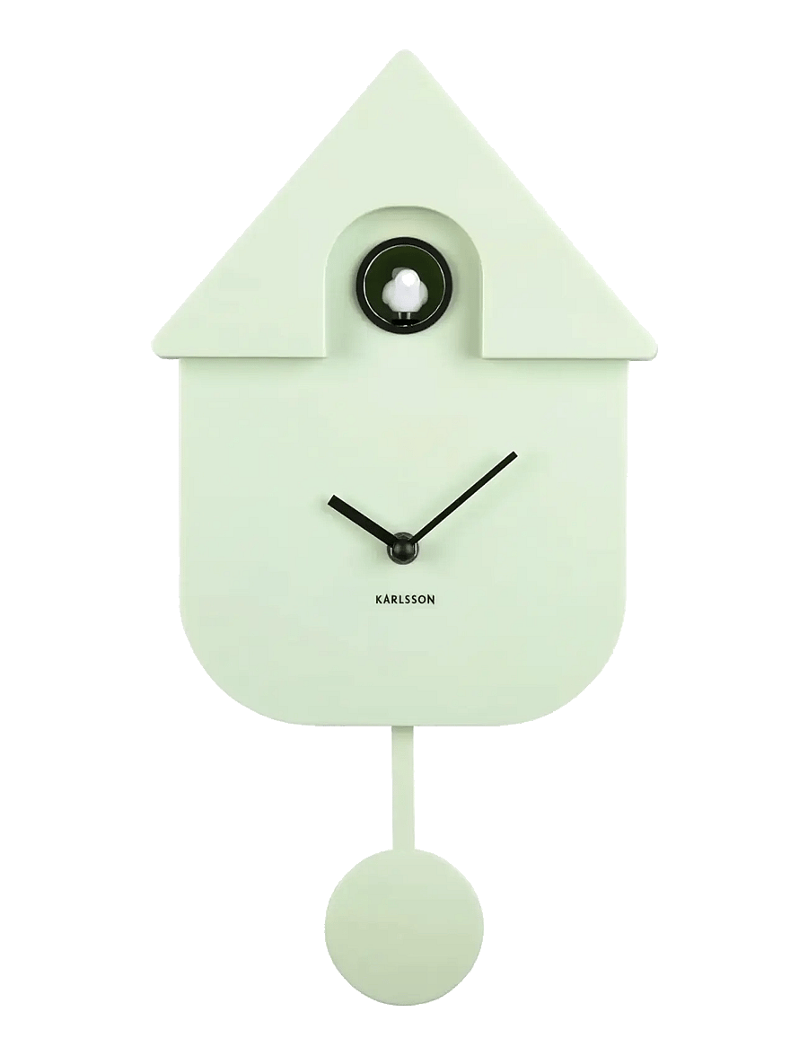 KARLSSON - Wall clock Modern Cuckoo - wanduhren - soft green - 1