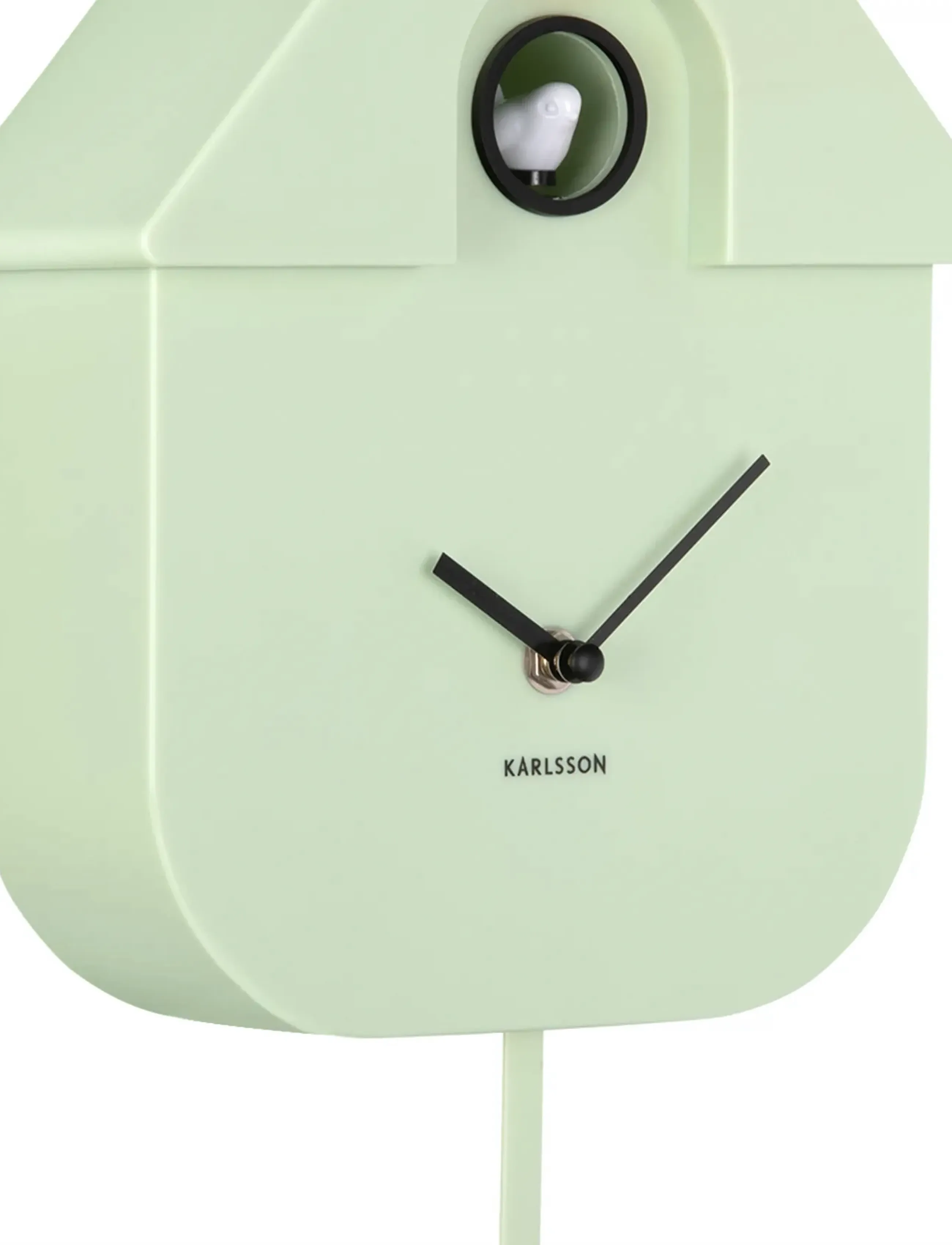 KARLSSON - Wall clock Modern Cuckoo ABS soft blue - køb efter pris - soft green - 3