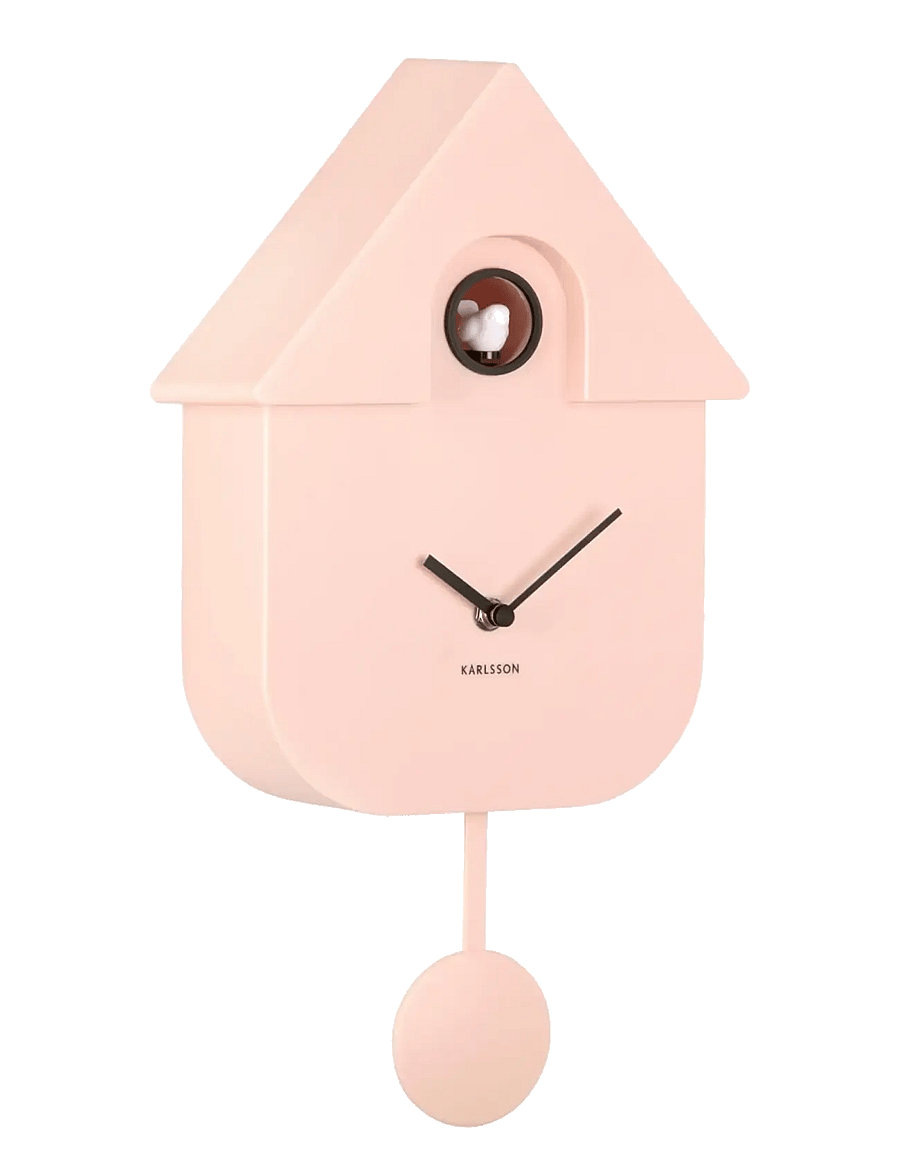 KARLSSON - Wall clock Modern Cuckoo ABS soft purple - seinakellad - soft pink - 0