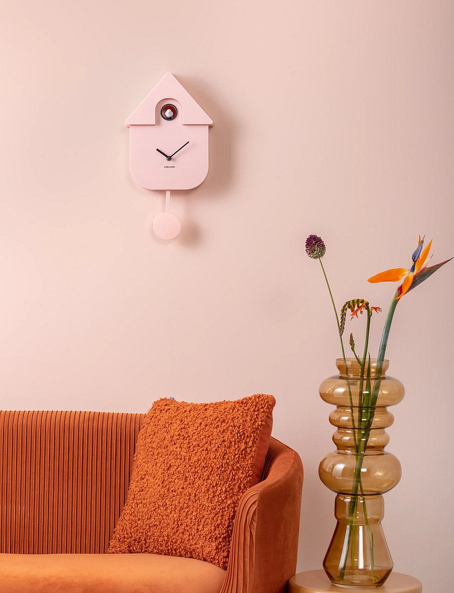 KARLSSON - Wall clock Modern Cuckoo ABS soft purple - seinakellad - soft pink - 4