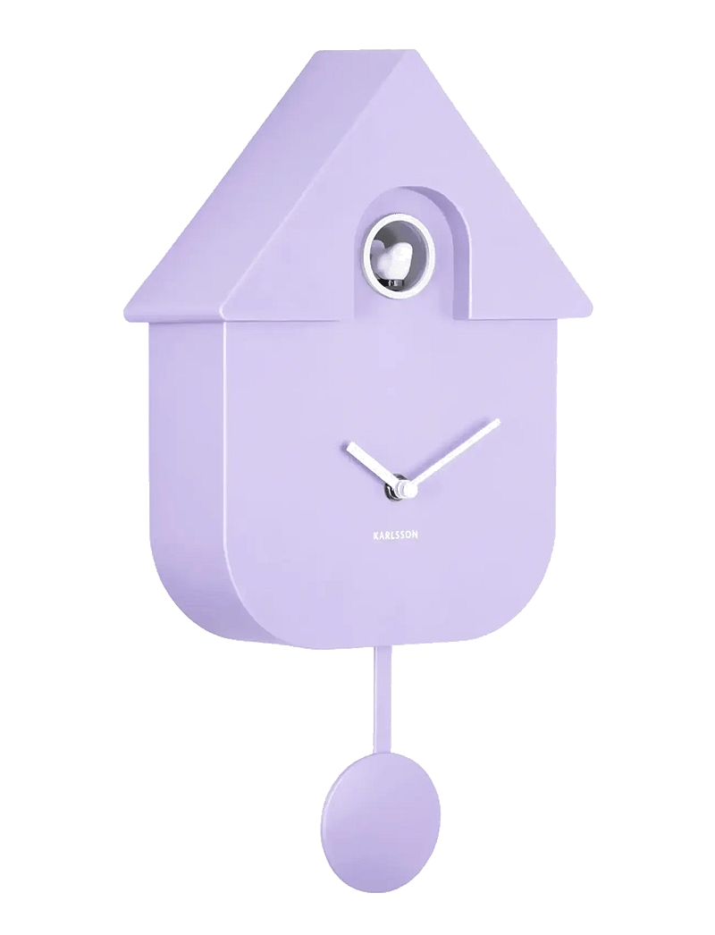 KARLSSON - Wall clock Modern Cuckoo ABS soft purple - wanduhren - soft purple - 0