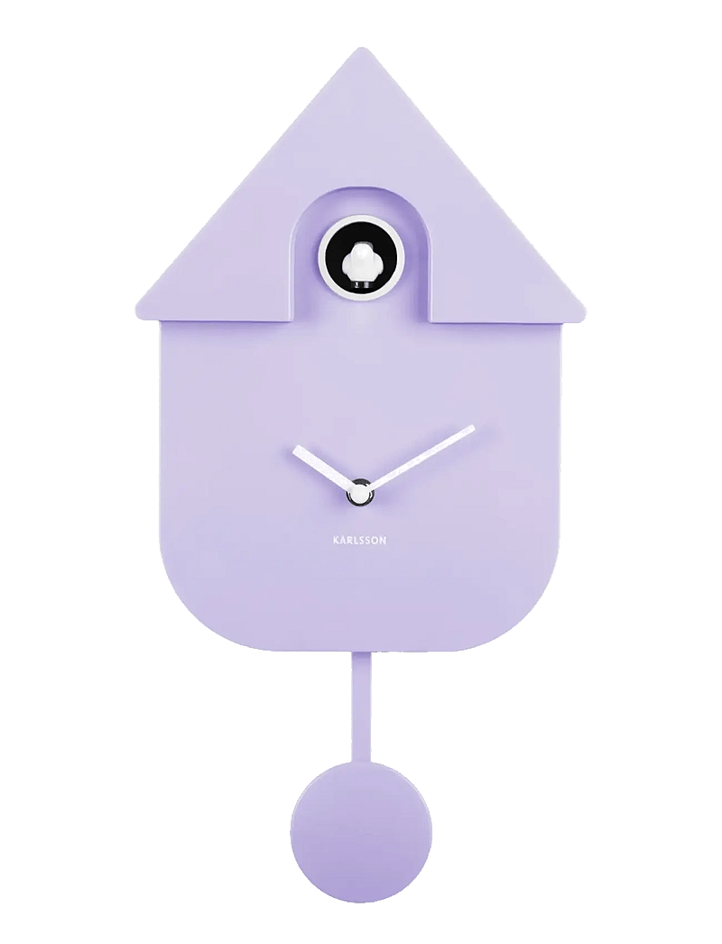KARLSSON - Wall clock Modern Cuckoo ABS soft purple - wanduhren - soft purple - 1