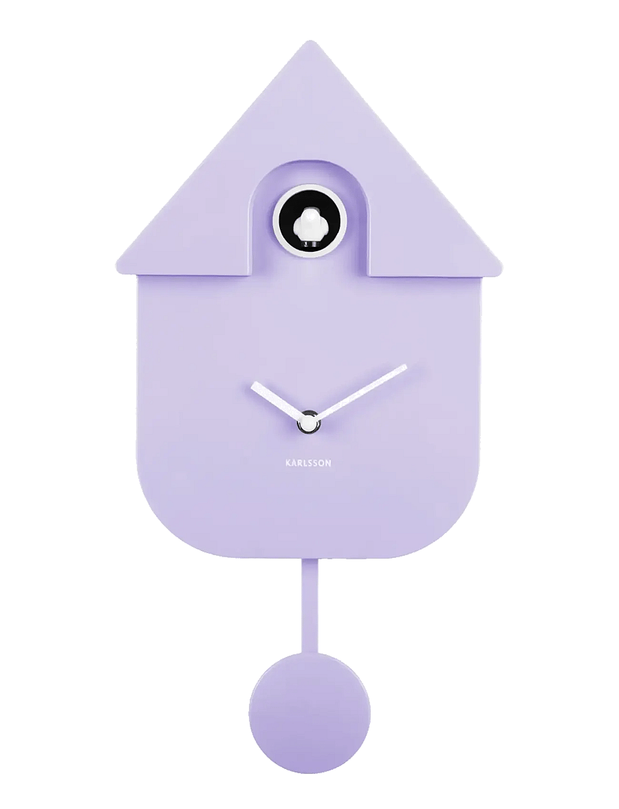 KARLSSON - Wall clock Modern Cuckoo ABS cobalt blue - osta hinna alusel - soft purple - 2