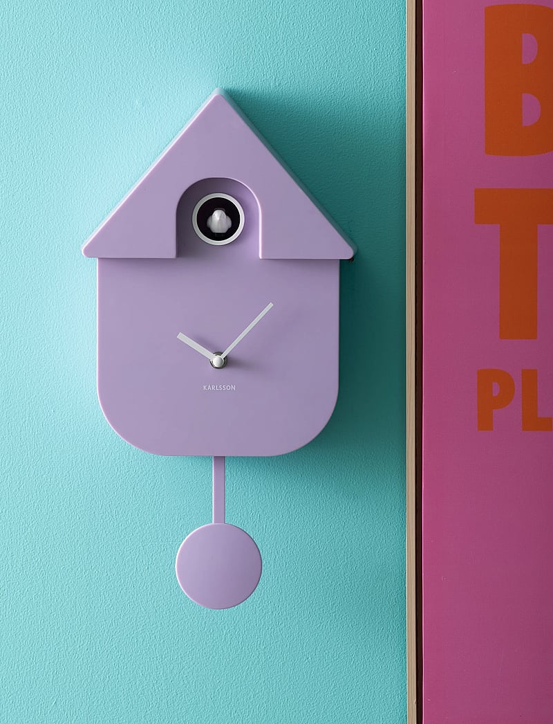 KARLSSON - Wall clock Modern Cuckoo ABS soft purple - wanduhren - soft purple - 3