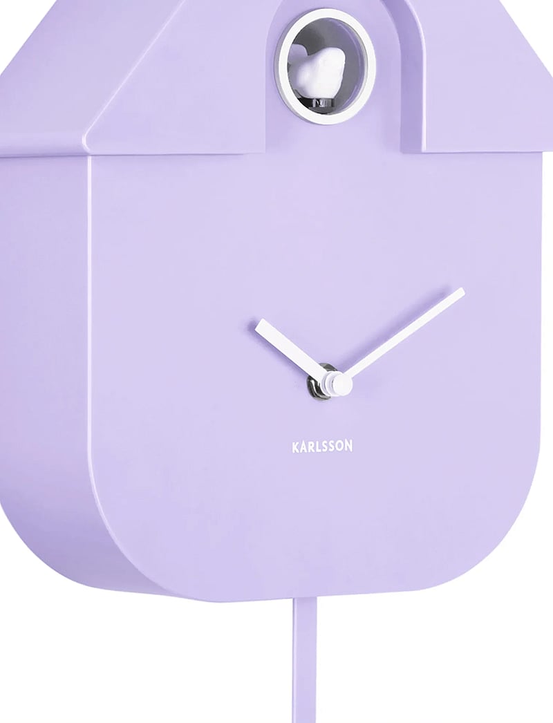 KARLSSON - Wall clock Modern Cuckoo ABS soft purple - wanduhren - soft purple - 4