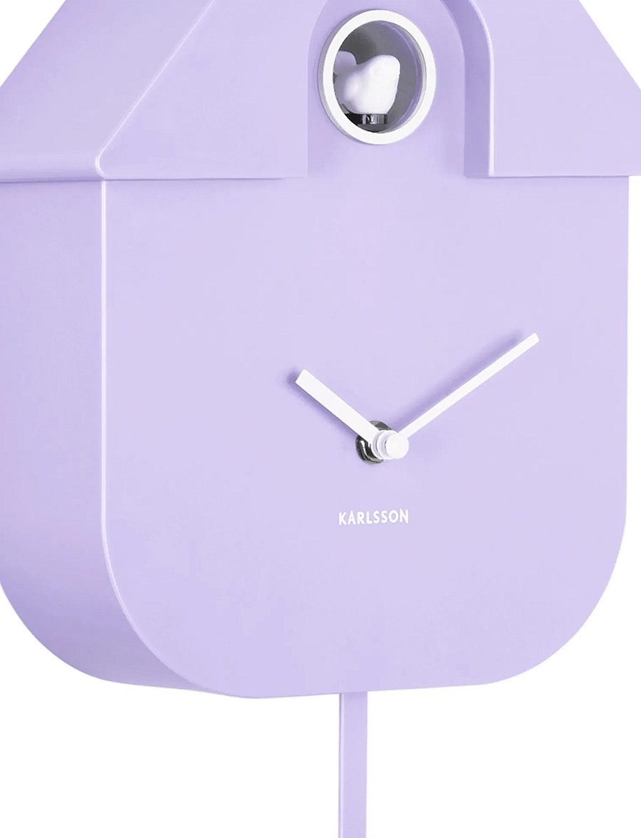 KARLSSON - Wall clock Modern Cuckoo ABS cobalt blue - osta hinna alusel - soft purple - 4