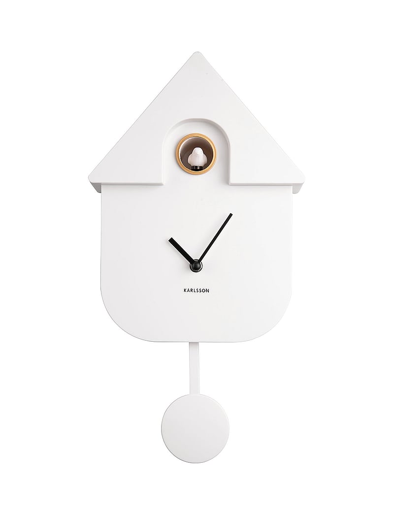 KARLSSON - Wall clock Modern Cuckoo ABS soft purple - wanduhren - white - 1