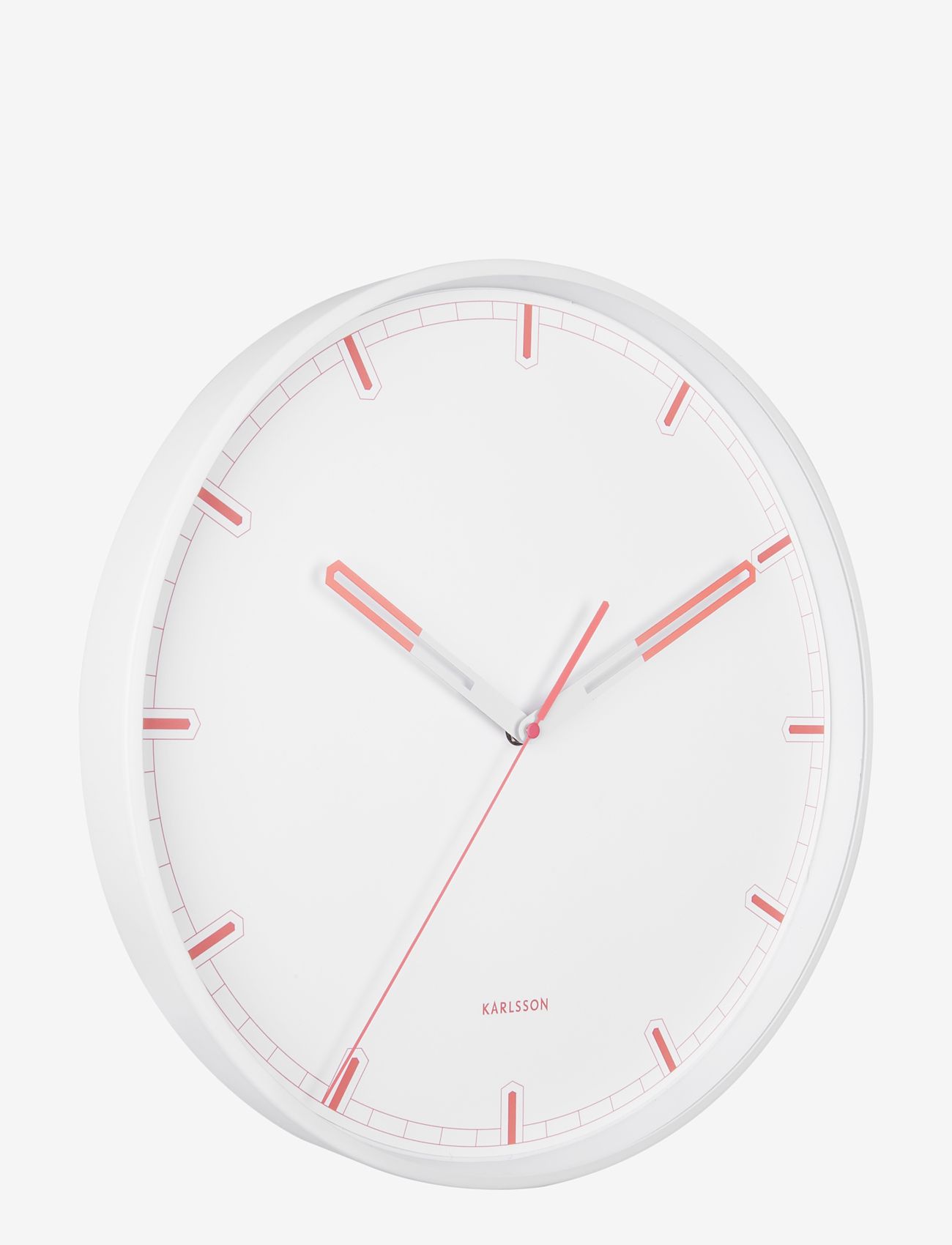 KARLSSON - Wall clock Dipped iron - wanduhren - white - 0