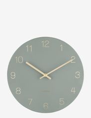 KARLSSON - Wall clock Charm engraved numbers - väggklockor - green - 0