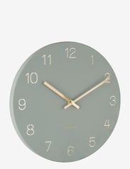 KARLSSON - Wall clock Charm engraved numbers - väggklockor - green - 1