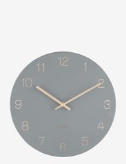 KARLSSON - Wall clock Charm engraved numbers - veggklokker - mouse grey - 0