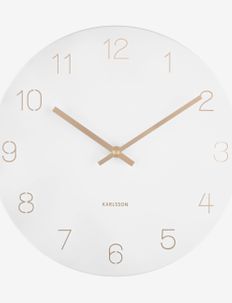 Wall clock Charm engraved numbers, KARLSSON