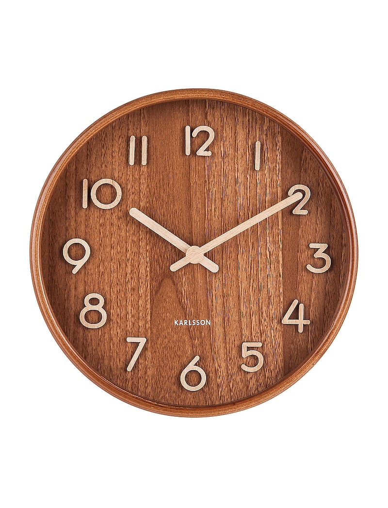 KARLSSON - Wall clock Pure small dark basswood - seinakellad - dark basswood - 0