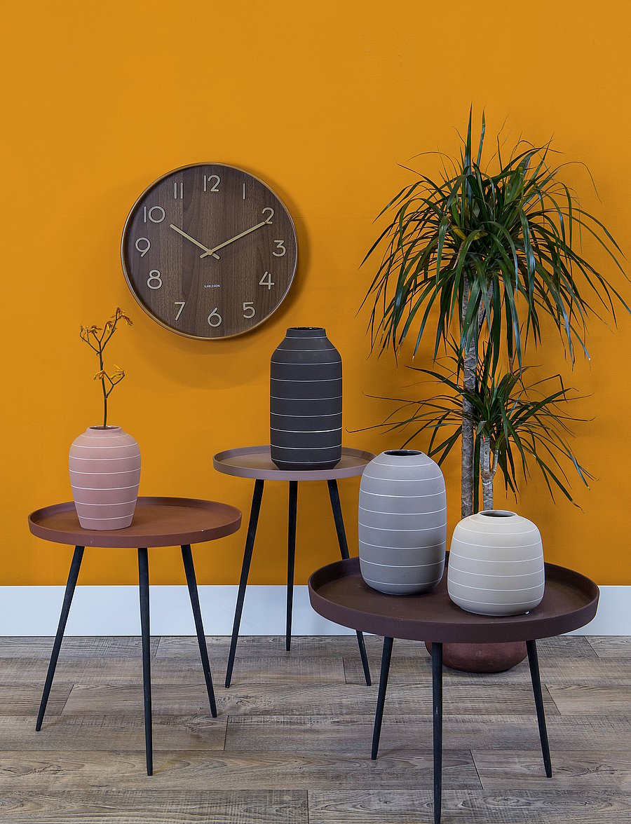 KARLSSON - Wall clock Pure medium dark basswood - wanduhren - dark basswood - 2