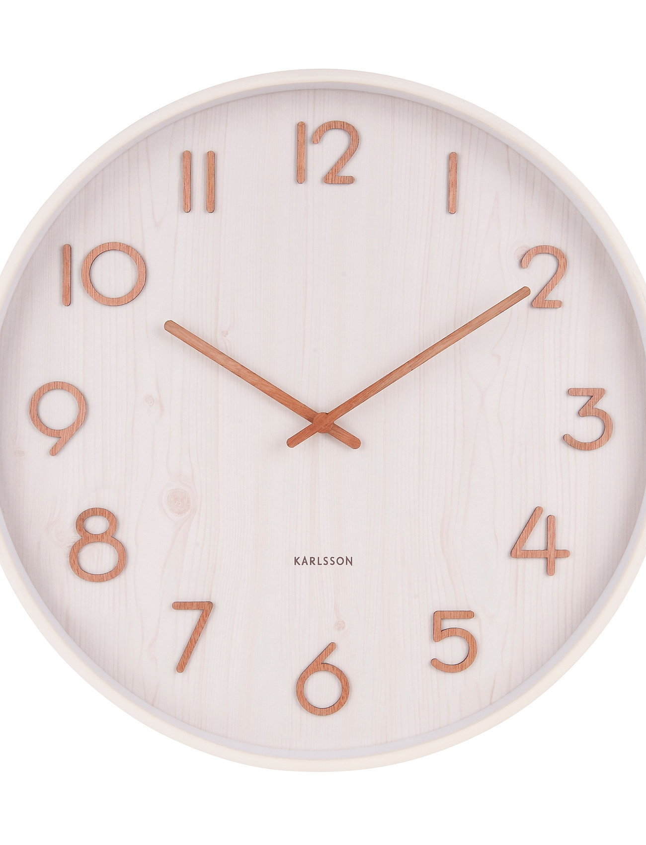 KARLSSON - Wall clock Pure medium light basswood - white - 0