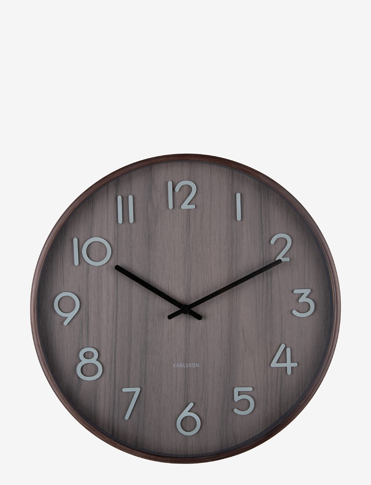 KARLSSON - Wall clock Pure medium walnut wood - walnut - 0