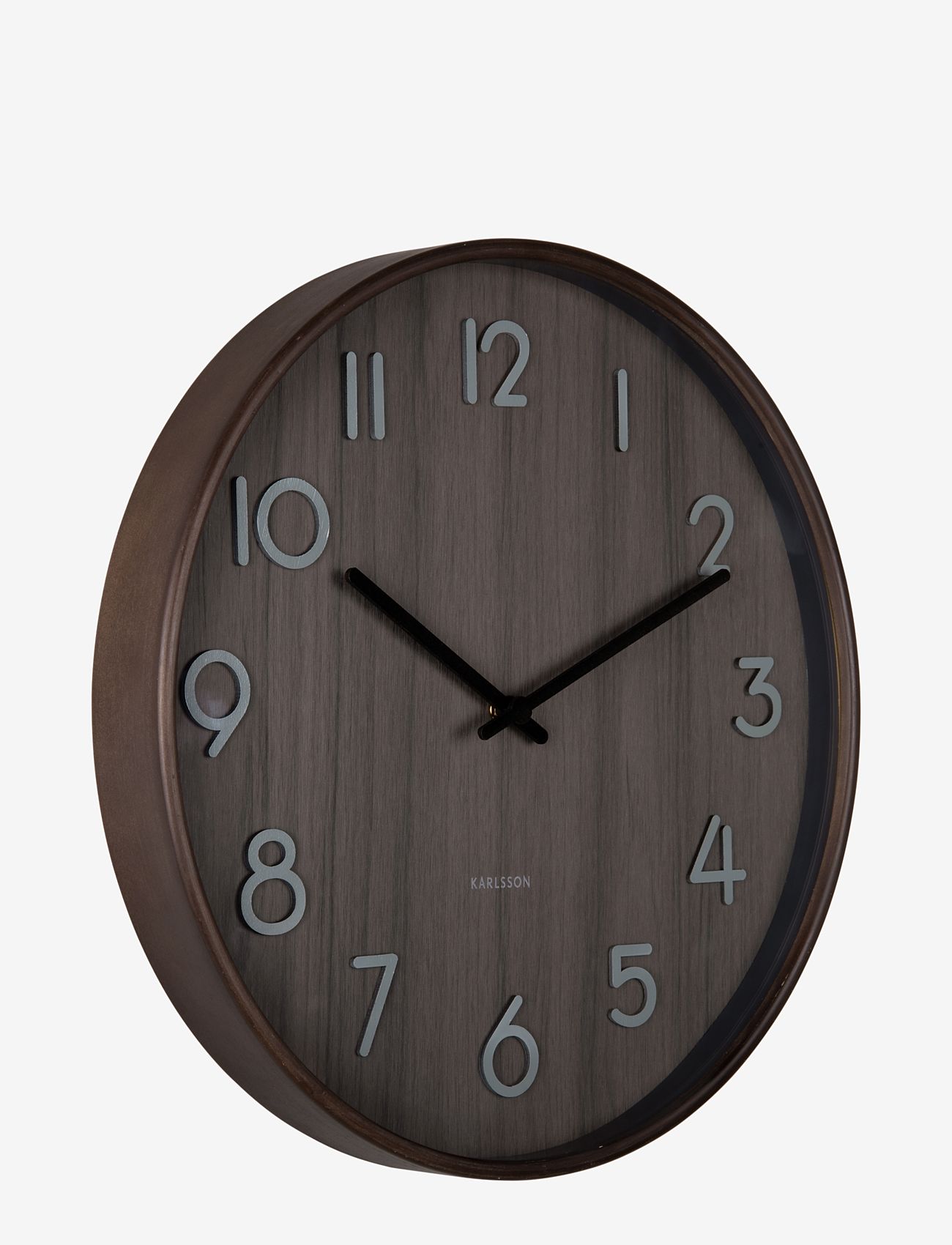 KARLSSON - Wall clock Pure medium walnut wood - walnut - 1