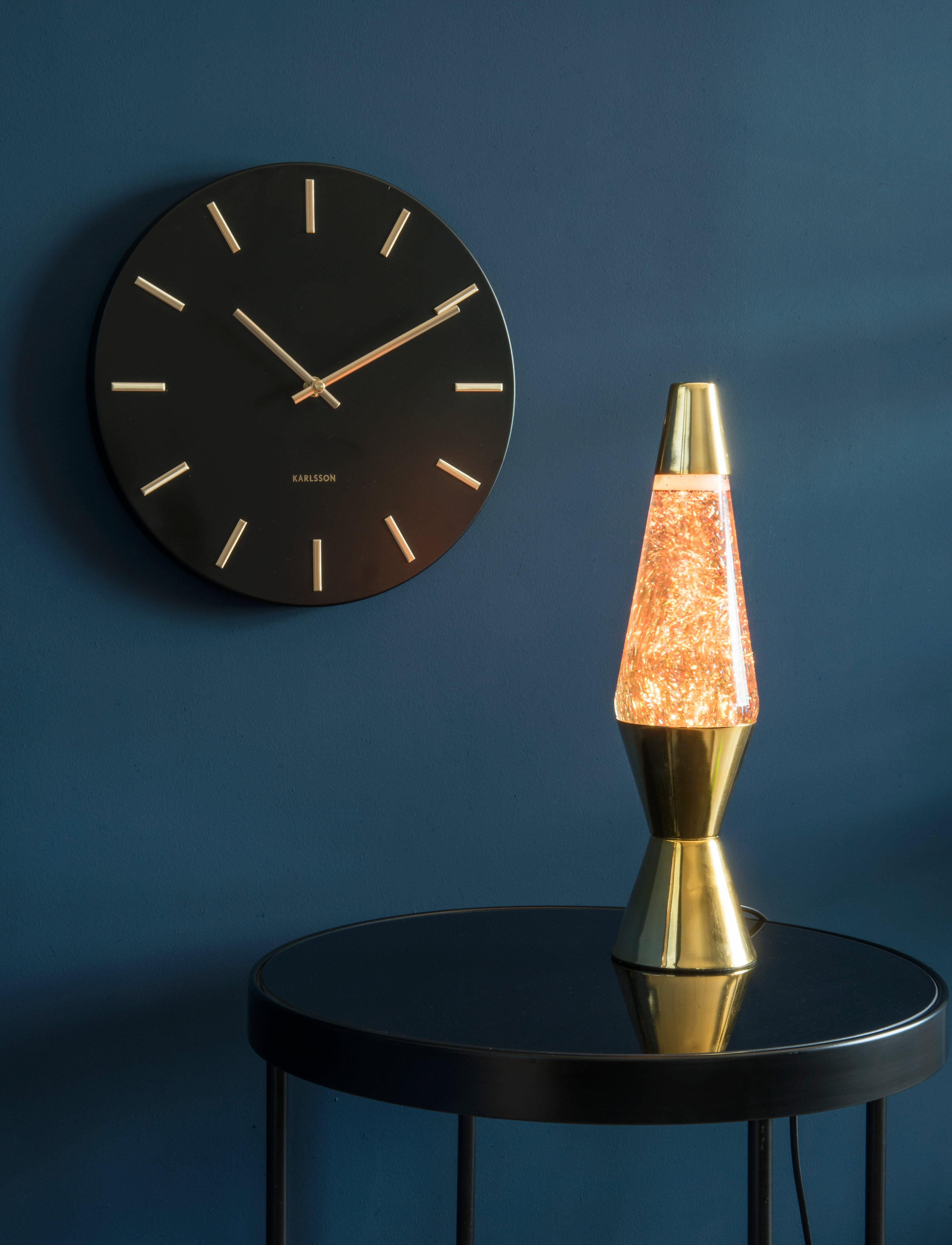 KARLSSON - Wall clock Charm - køb efter pris - black - 2