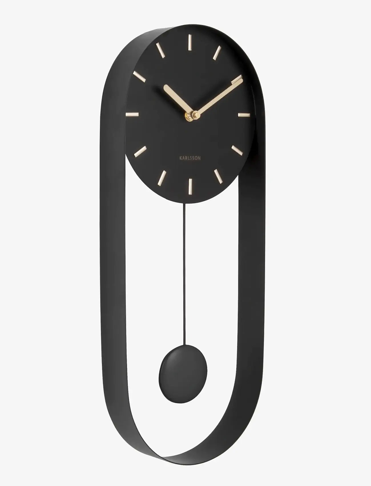 KARLSSON - Wall clock Pendulum Charm steel black - seinakellad - black - 1