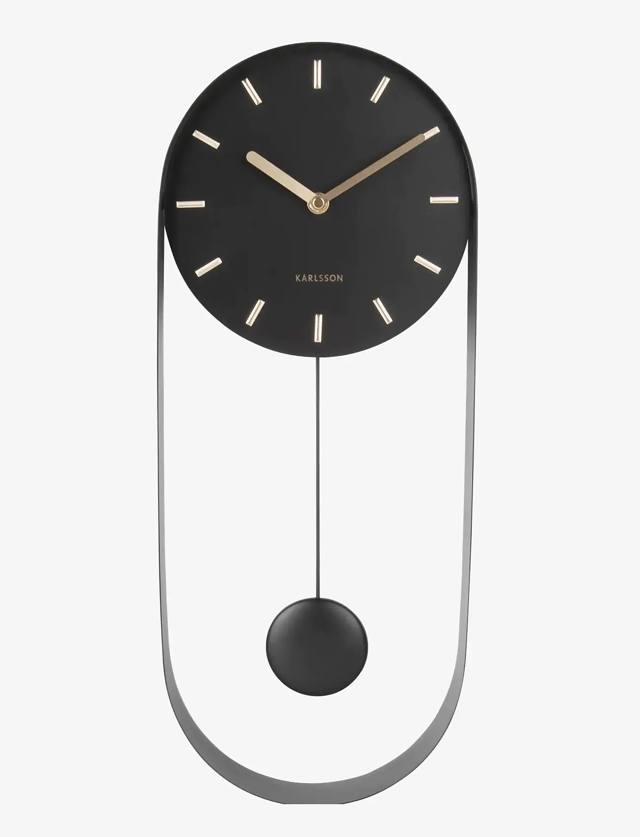 KARLSSON - Wall clock Pendulum Charm steel black - seinakellad - black - 2