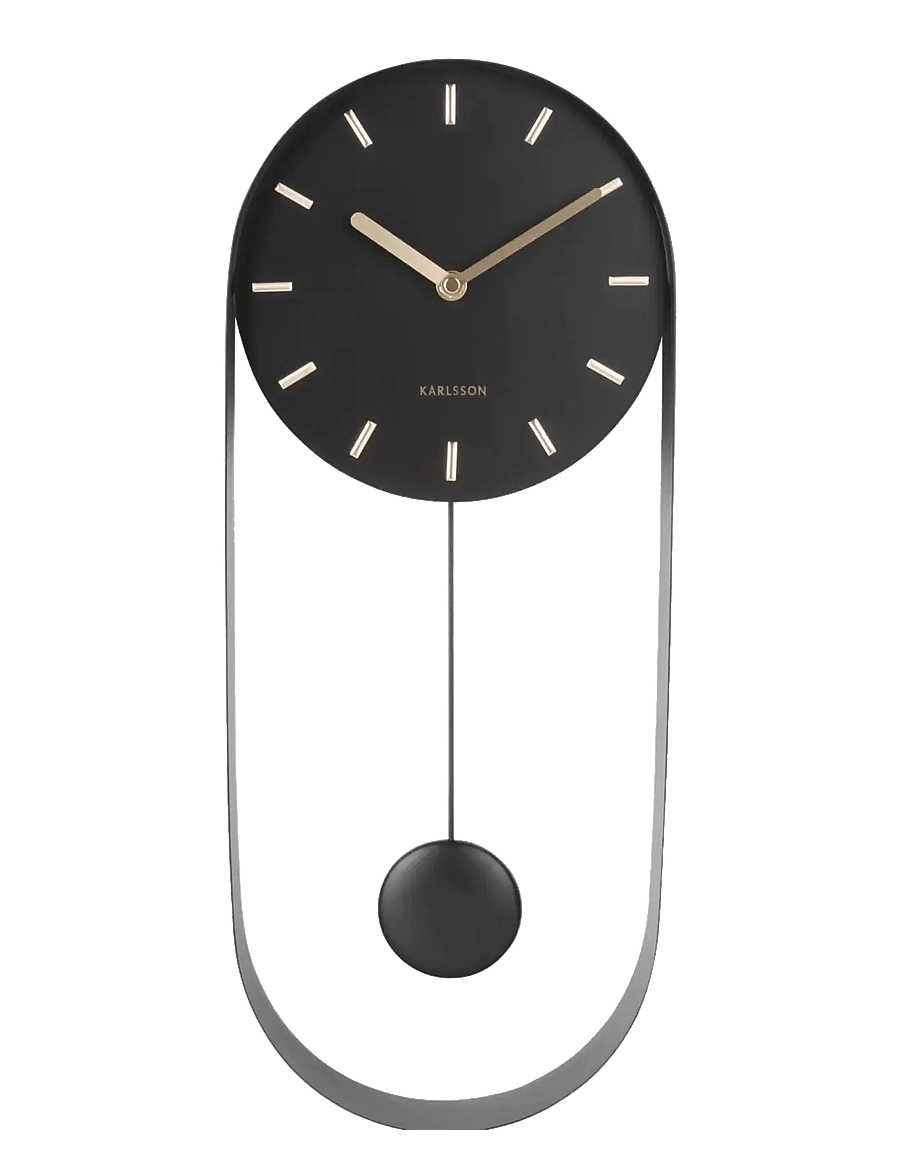 KARLSSON - Wall clock Pendulum Charm - seinakellad - black - 2