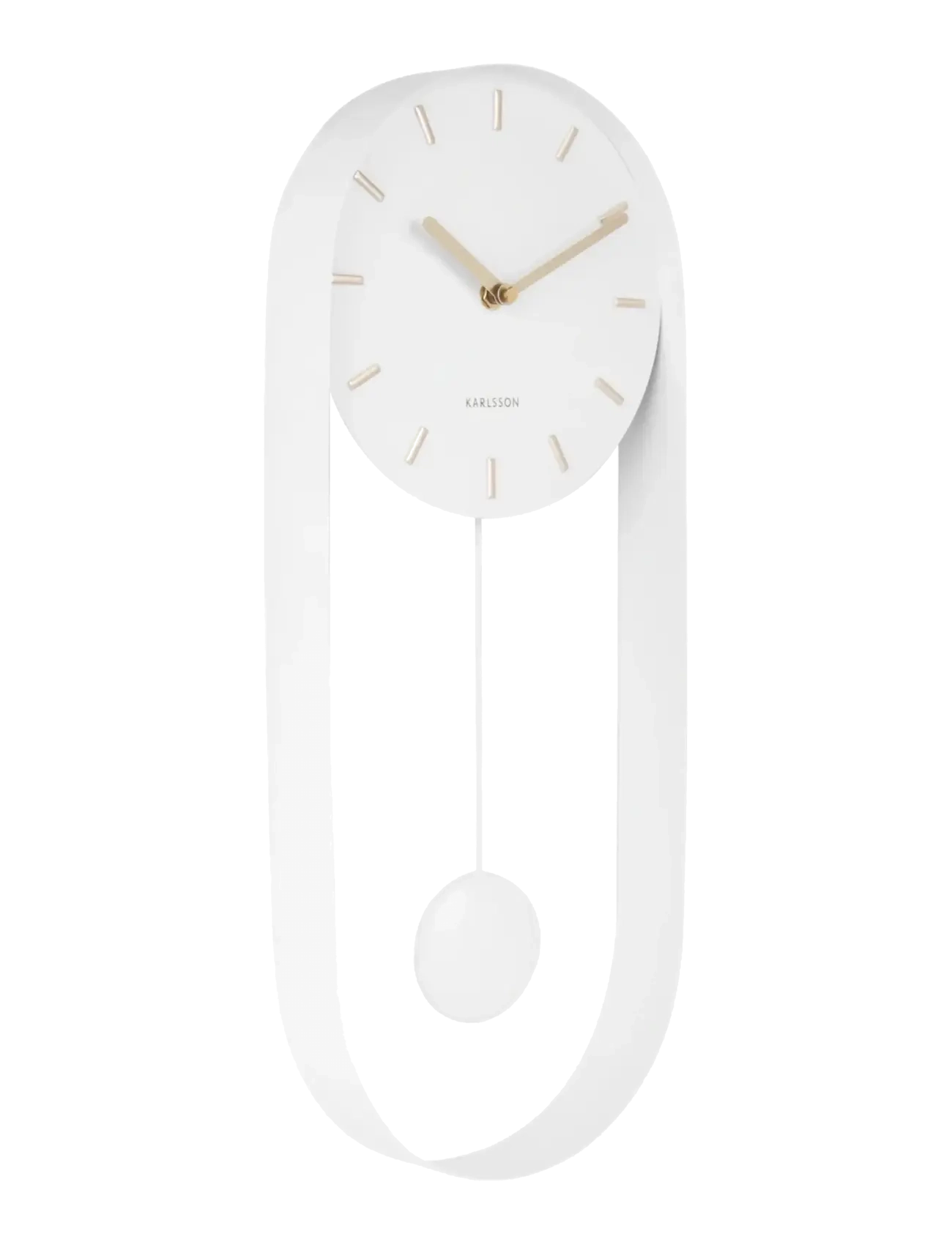 Wall clock Pendulum Charm - WHITE