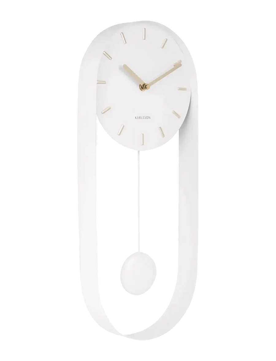 KARLSSON - Wall clock Pendulum Charm - wanduhren - white - 1
