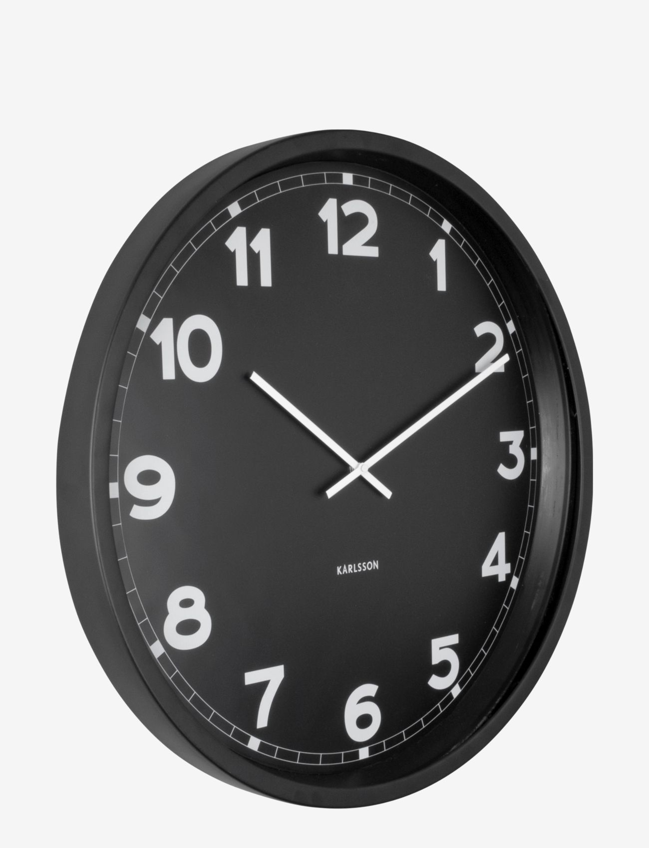 KARLSSON - Wall clock New Classic large - wandklokken - black - 0