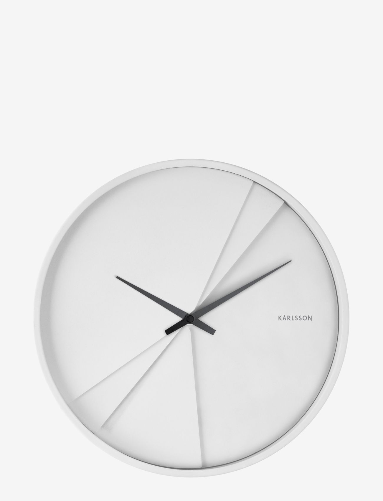 KARLSSON - Wall clock Layered Lines - white - 1