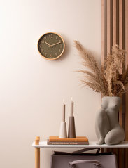 KARLSSON - Wall clock Pure wood grain small - veggklokker - moss green - 2
