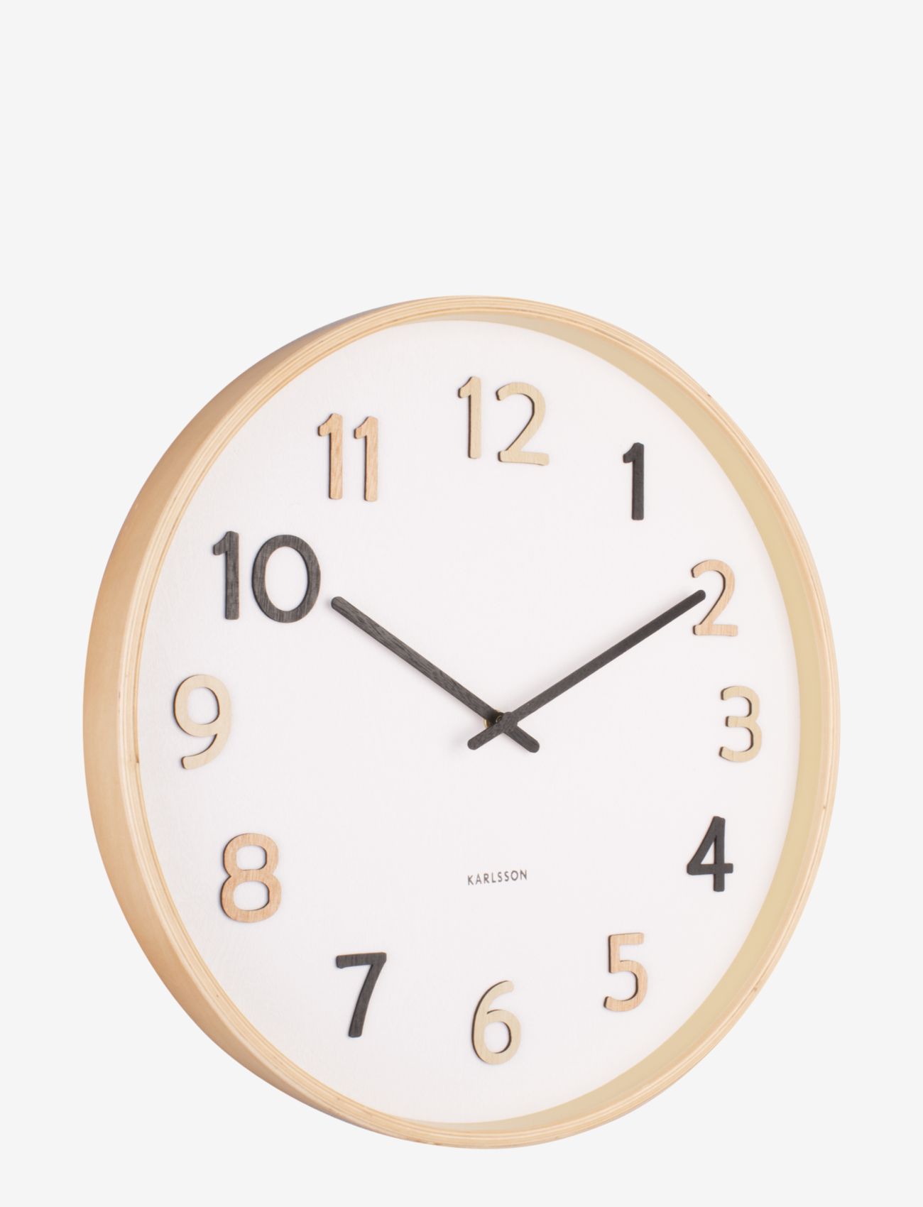 KARLSSON - Wall clock Pure wood grain - coloured - 0