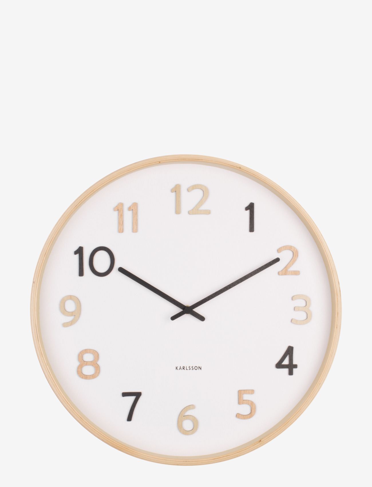 KARLSSON - Wall clock Pure wood grain - coloured - 1