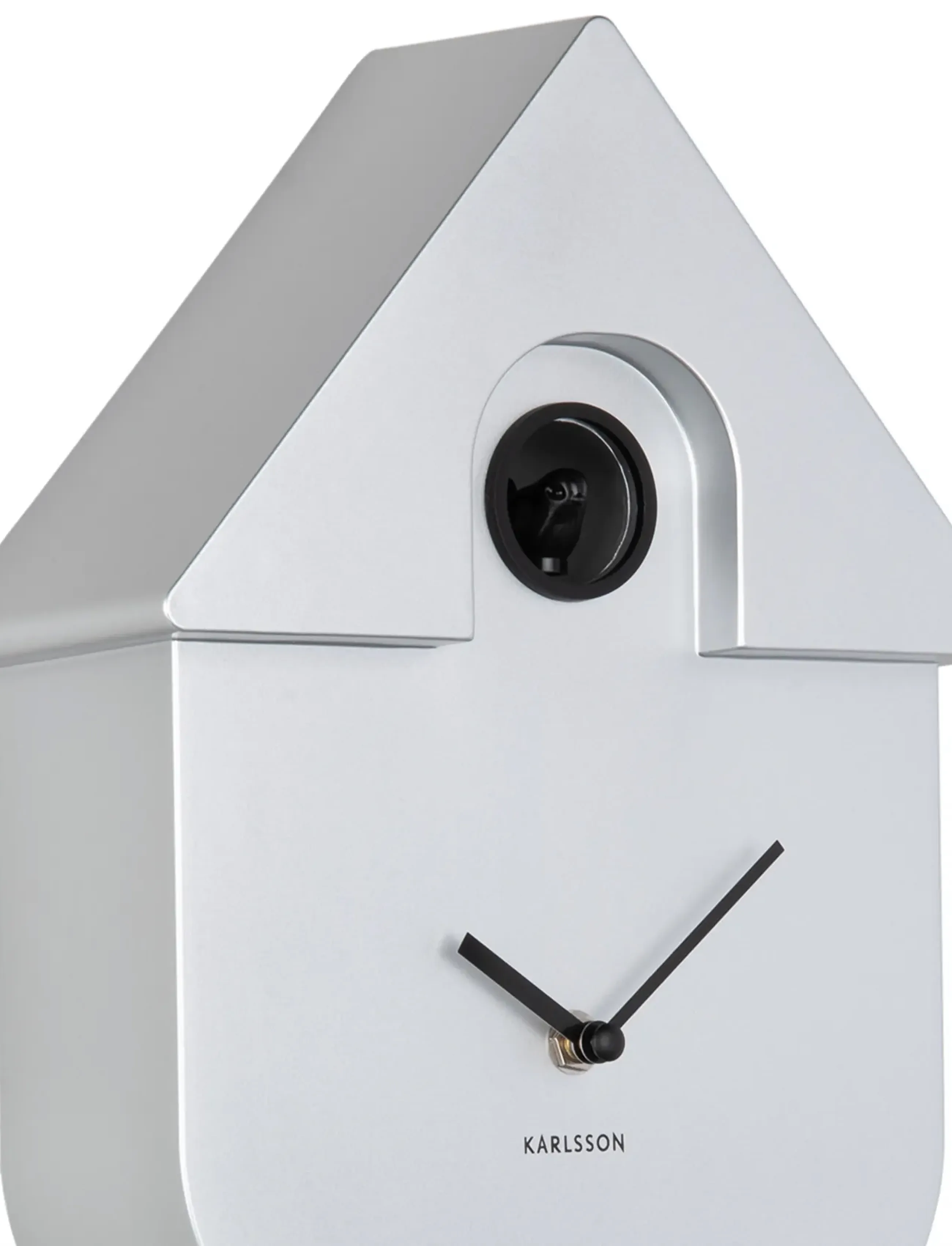 KARLSSON - Wall clock Modern Cuckoo ABS metallic dark blue - vægure - metallic 1014 - 3