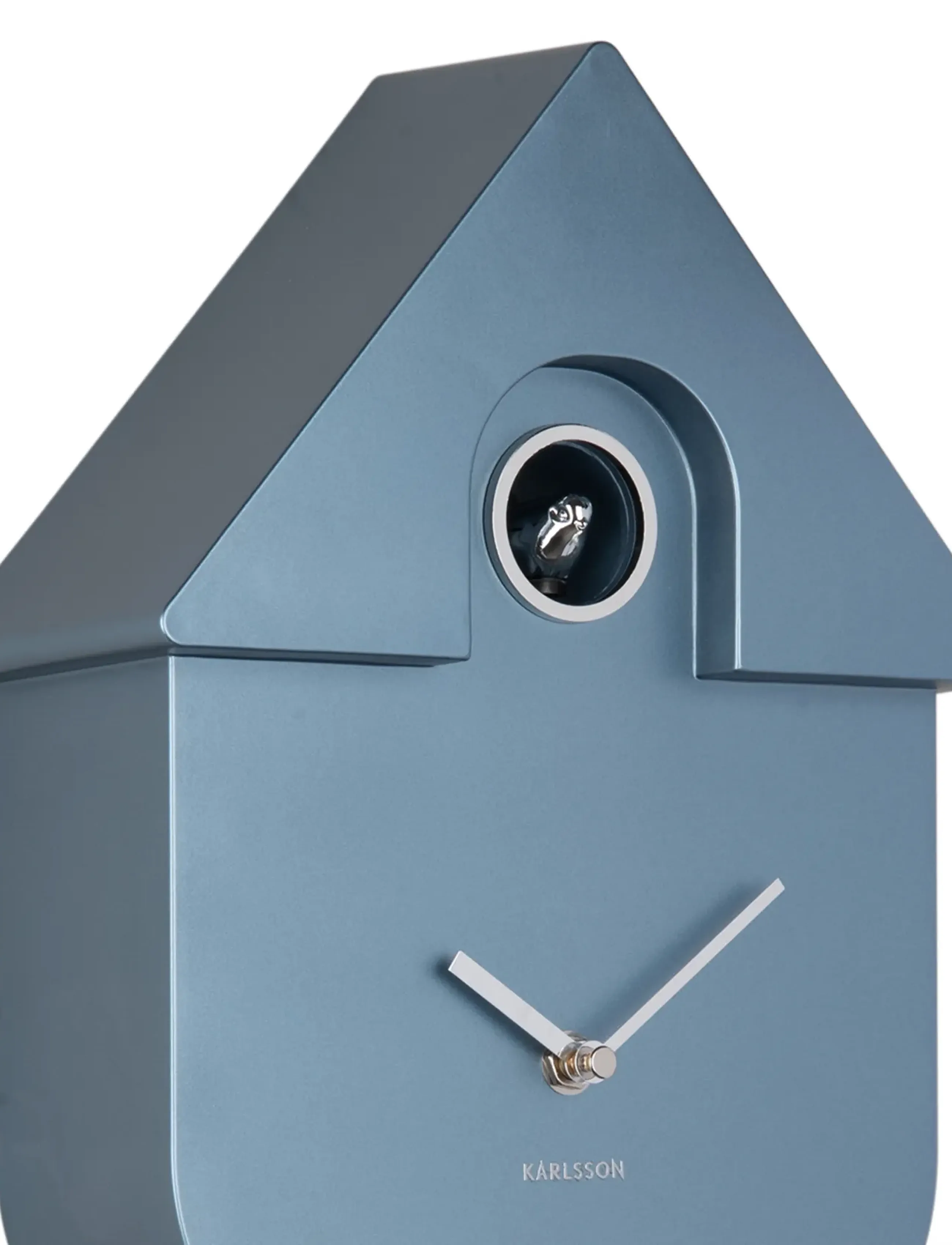 KARLSSON - Wall clock Modern Cuckoo ABS metallic dark blue - vægure - metallic dark blue - 3