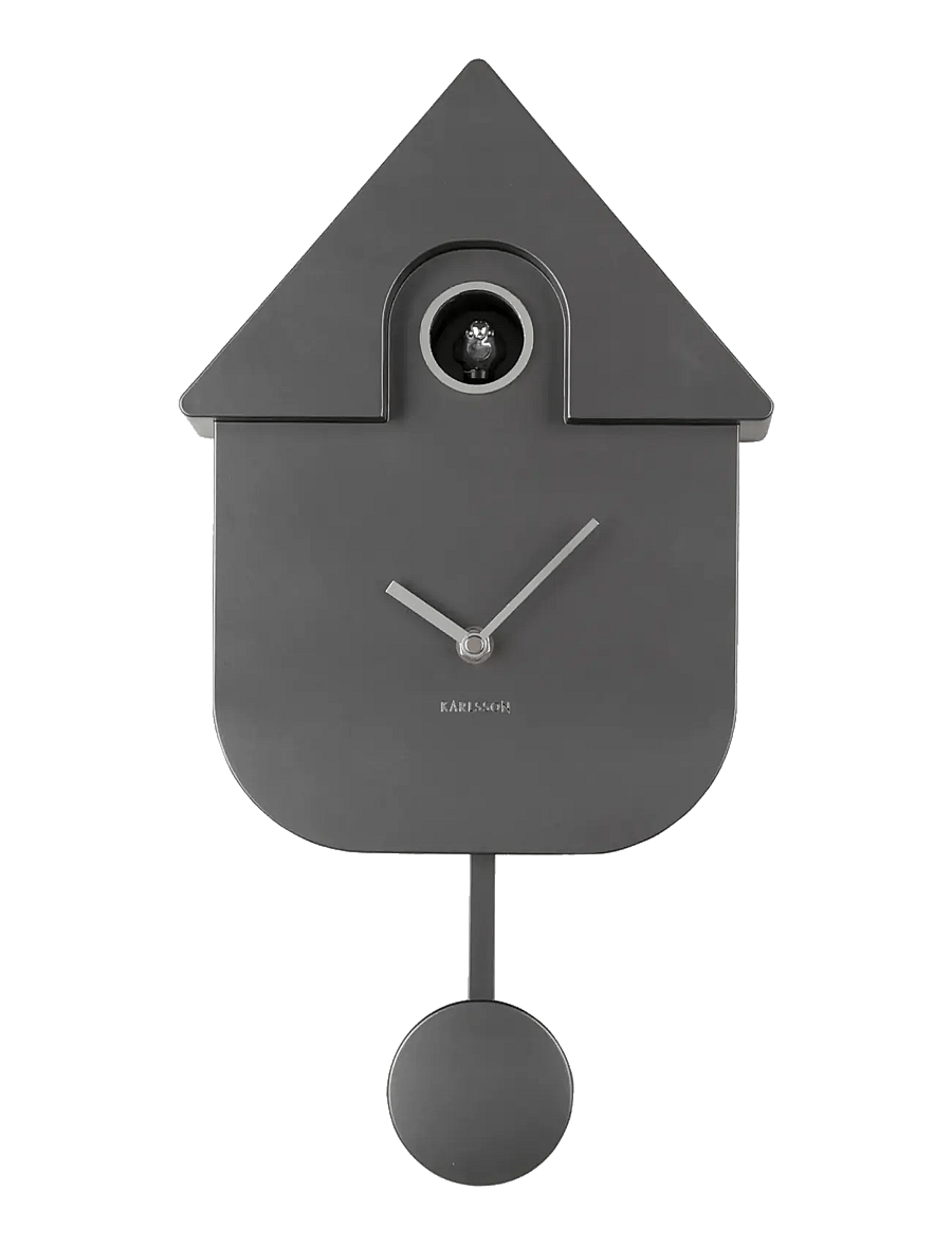KARLSSON - Wall clock Modern Cuckoo ABS metallic 1014 - wanduhren - metallic dark grey - 1
