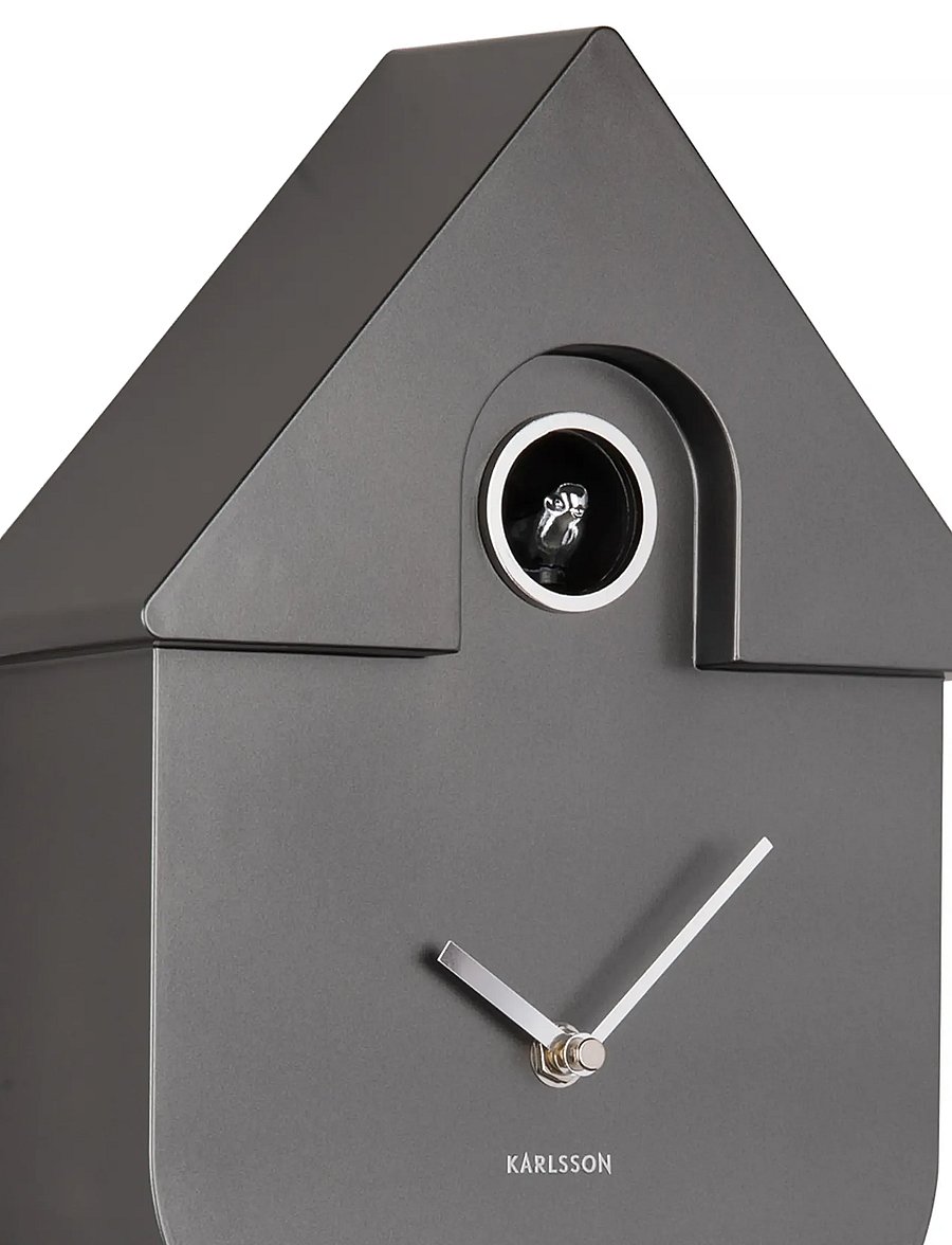 KARLSSON - Wall clock Modern Cuckoo ABS metallic 1014 - wanduhren - metallic dark grey - 3