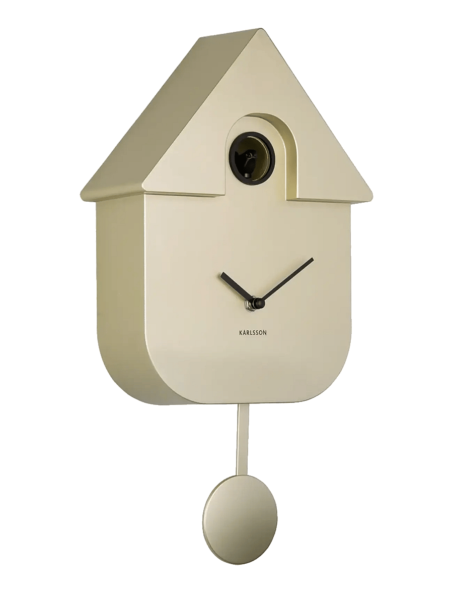 KARLSSON - Wall clock Modern Cuckoo ABS metallic 1014 - wanduhren - metallic gold - 0