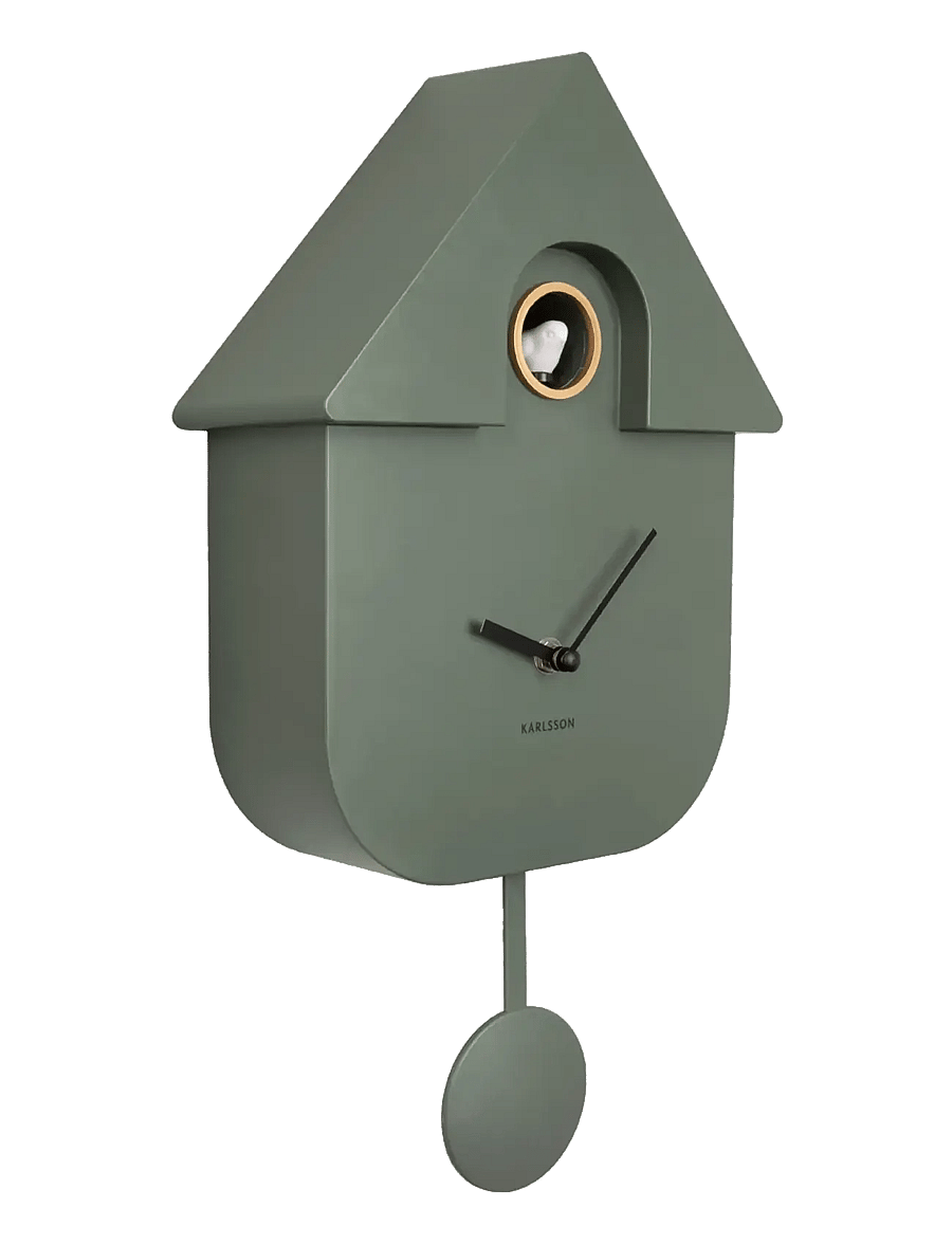 KARLSSON - Wall clock Modern Cuckoo ABS metallic 1014 - wanduhren - metallic jungle green - 1